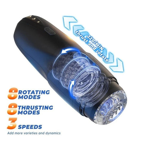 CyberSkin The Galaxy Voy Thrusting & Rotating Male Stroker - Masturbators and Strokers