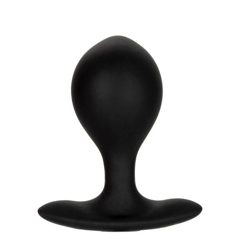 California Exotics Weighted Inflatable Butt Plug Black - Butt Plugs