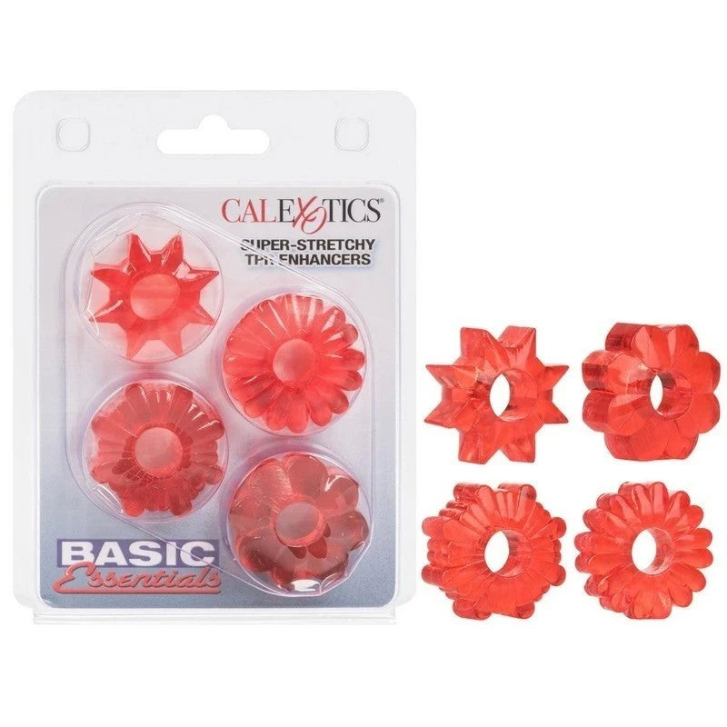 California Exotics Basic Essentials Super Stretchy Cock Ring Stretchy Cock Rings