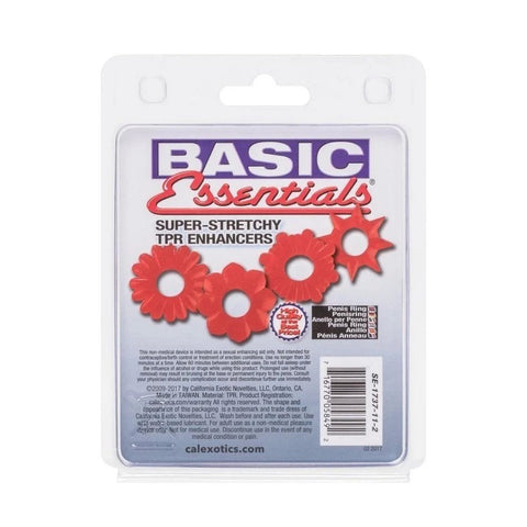 California Exotics Basic Essentials Super Stretchy Cock Ring - Stretchy Cock Rings