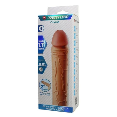 Pretty Love Chane 7.1 Inch Penis Extender Sleeve - Penis Sleeves and Extenders