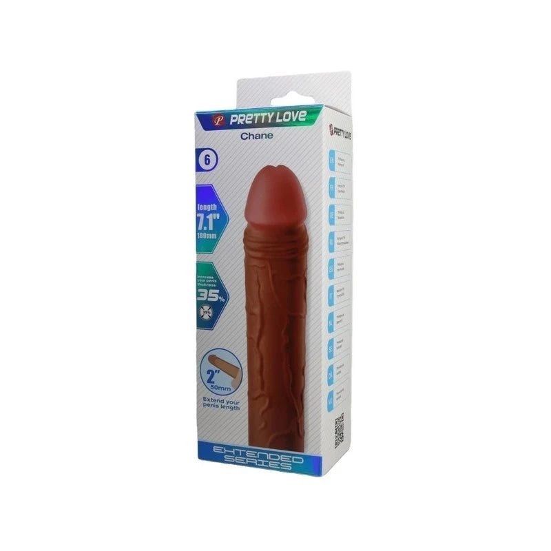 Pretty Love Chane 7.1 Inch Penis Extender Sleeve Penis Sleeves and Extenders