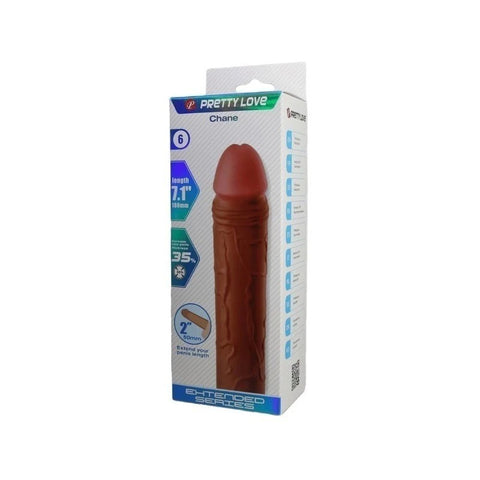 Pretty Love Chane 7.1 Inch Penis Extender Sleeve - Penis Sleeves and Extenders