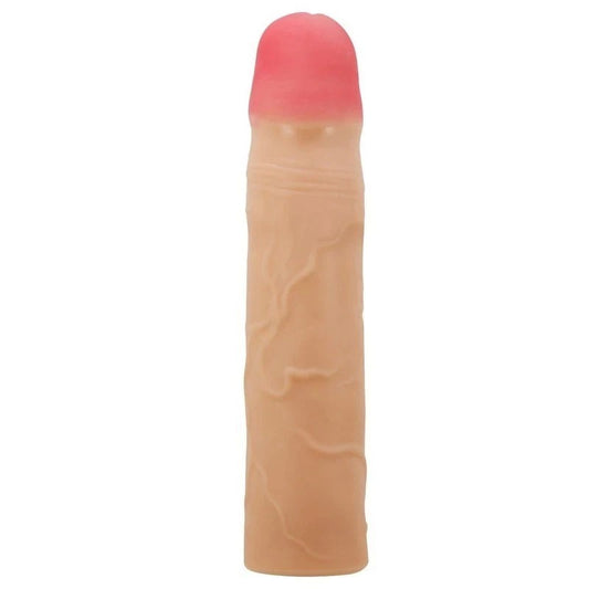 Pretty Love Kylian 7.1 Inch Llifelike Penis Extender Sleeve - Penis Sleeves and Extenders