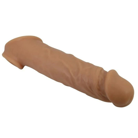 Pretty Love Lionel Liquid Silicone Penis Sleeve Flesh - Penis Sleeves and Extenders