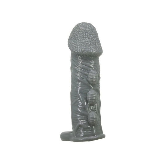 Pretty Love Realistic Stretchy Penis Sleeve Black - Penis Sleeves and Extenders