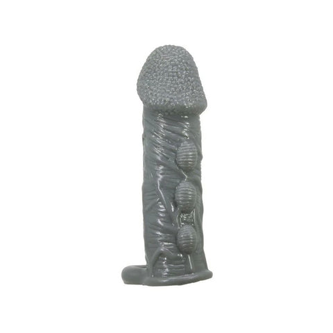 Pretty Love Realistic Stretchy Penis Sleeve Black - Penis Sleeves and Extenders