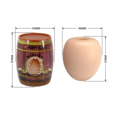 Pretty Love Madeira Charming Barrel Masturbator Peach - Masturbators and Strokers