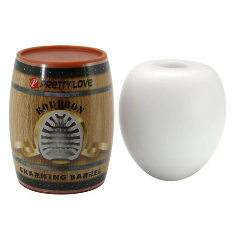 Pretty Love Bourbon Charming Barrel Masturbator White - Masturbators and Strokers