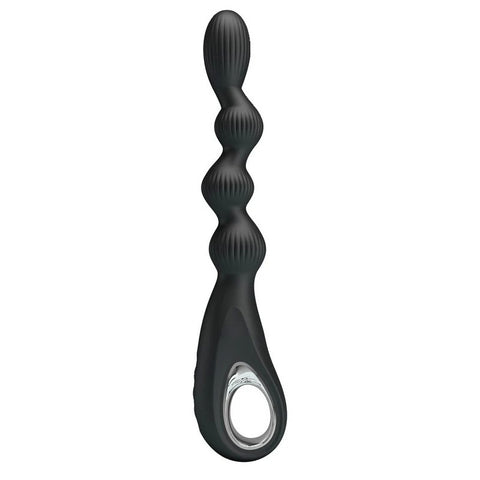 Pretty Love Federer Rechargeable Anal Vibrator Black - Anal Vibrators