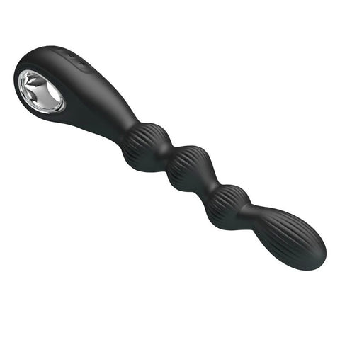 Pretty Love Federer Rechargeable Anal Vibrator Black - Anal Vibrators