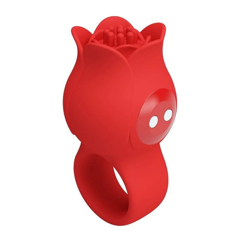 Pretty Love Jae Rose Adult Finger Vibrator Red Clit Ticklers and Pulsators