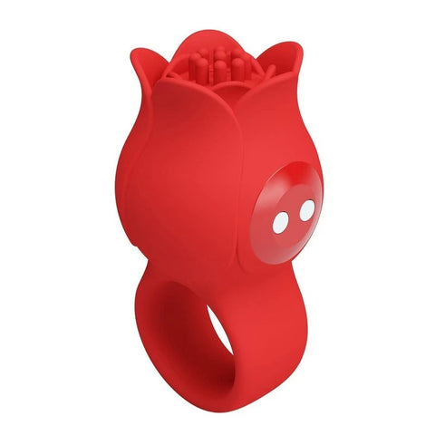 Pretty Love Jae Rose Adult Finger Vibrator Red - Clit Ticklers and Pulsators