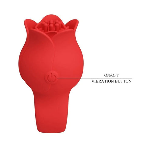 Pretty Love Jae Rose Adult Finger Vibrator Red - Clit Ticklers and Pulsators