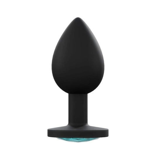 Love In Leather Premium Silicone Anal Plug Black - Butt Plugs