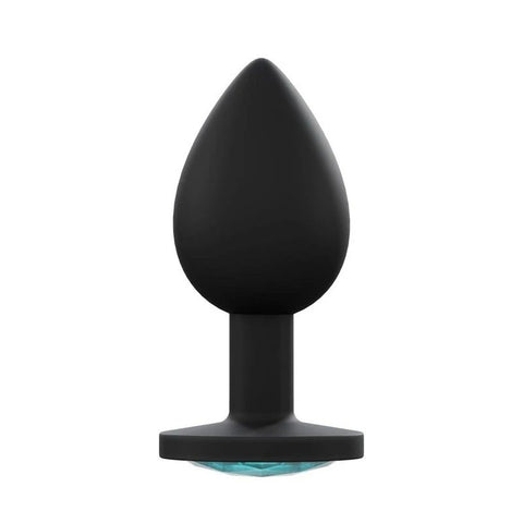 Love In Leather Premium Silicone Anal Plug Black - Butt Plugs