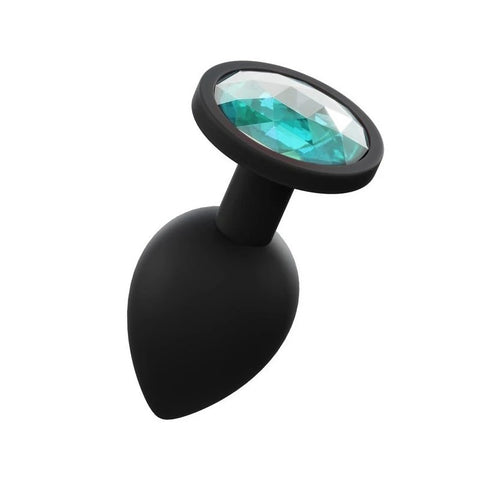 Love In Leather Premium Silicone Anal Plug Black - Butt Plugs
