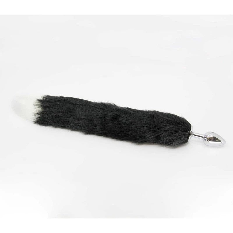 Love In Leather Fox Tail Anal Plug Medium Butt Plugs