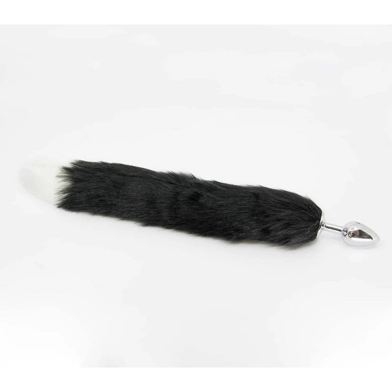 Love In Leather Fox Tail Anal Plug Medium Butt Plugs