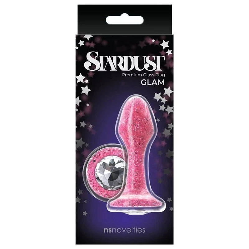 NS Novelties Stardust Glam Anal Plug Pink Butt Plugs