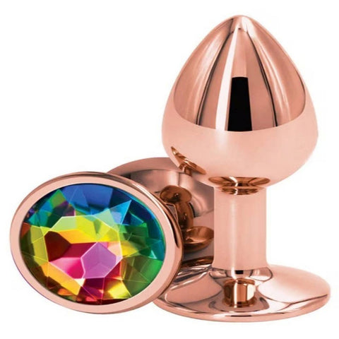 NS Novelties Rear Assets Rose Gold Small Butt Plug - Butt Plugs