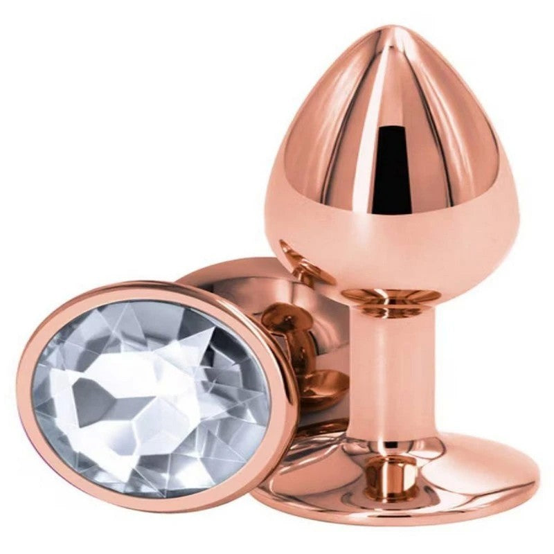 NS Novelties Rear Assets Rose Gold Small Butt Plug Butt Plugs