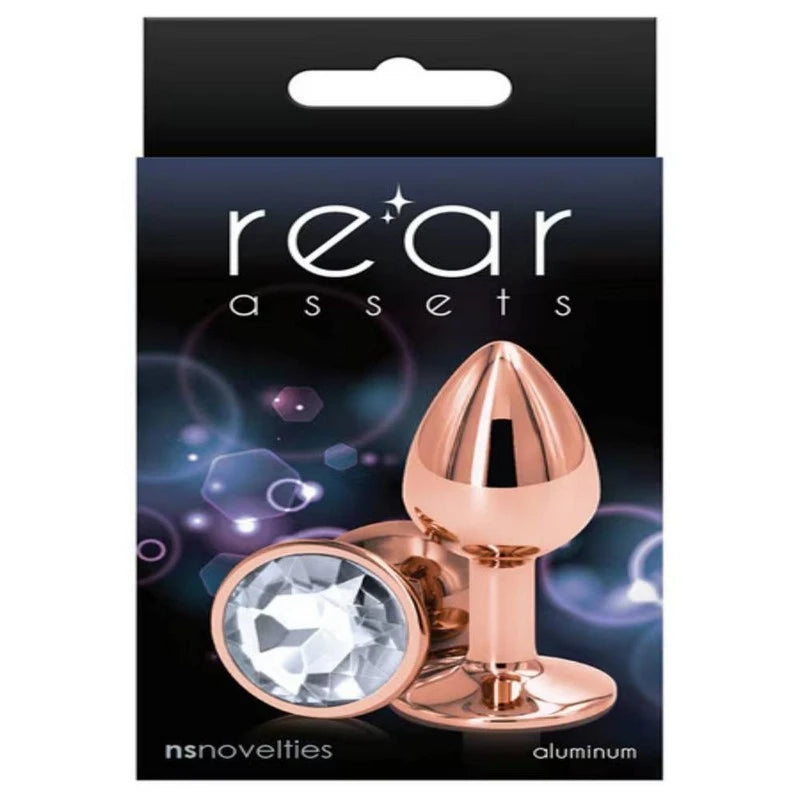 NS Novelties Rear Assets Rose Gold Small Butt Plug Butt Plugs