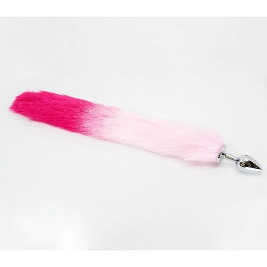 Love In Leather Fur Fox Tail Butt Plug Small - Butt Plugs