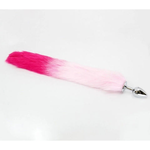 Love In Leather Fur Fox Tail Butt Plug Small - Butt Plugs