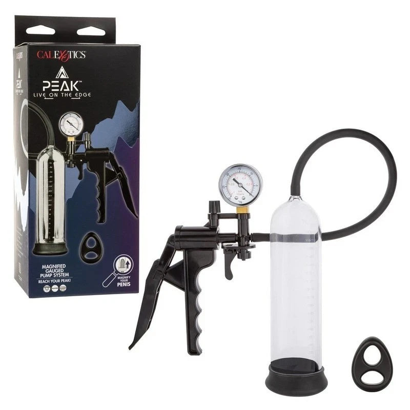 CalExotics Peak Magnified Gauged Penis Pump System Penis Pumps And Stretchers