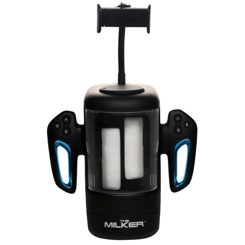 XR Brands Cyber Milker Stroking & Vibrating Masturbator - Masturbators and Strokers
