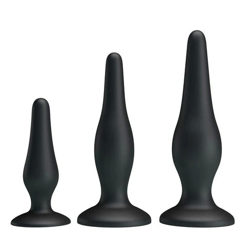 Party Up JERRY 3 Sizes Silicone Butt Plug Set - Butt Plugs