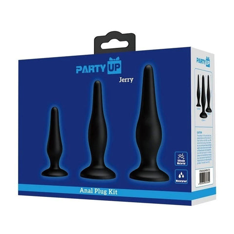 Party Up JERRY 3 Sizes Silicone Butt Plug Set - Butt Plugs