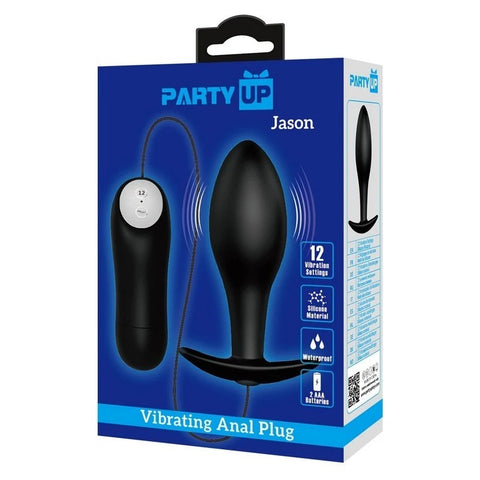 Party Up JASON Vibrating Butt Plug with Remote - Butt Plugs