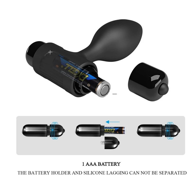 Party Up KEN Silicone Vibrating Butt Plug Butt Plugs