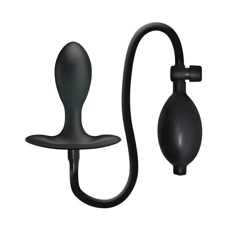 Party Up KEVIN Silicone Inflatable Butt Plug Black Butt Plugs