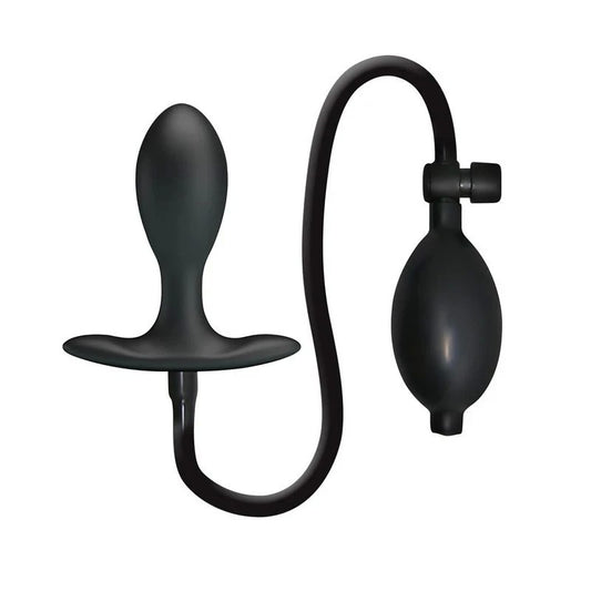 Party Up KEVIN Silicone Inflatable Butt Plug Black Butt Plugs