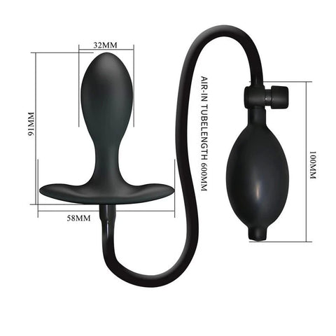 Party Up KEVIN Silicone Inflatable Butt Plug - Butt Plugs