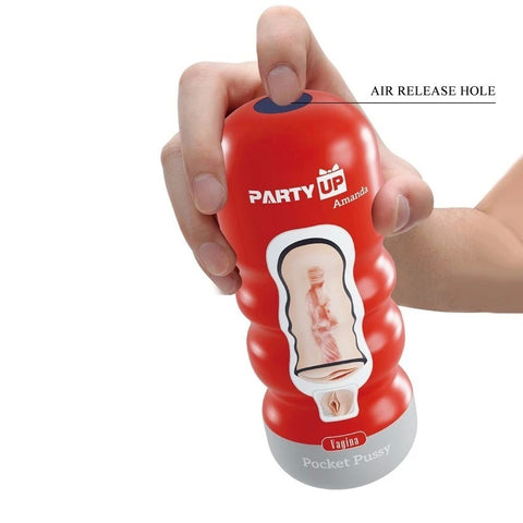 Party Up AMANDA Pocket Pussy Male Stroker - Masturbators and Strokers