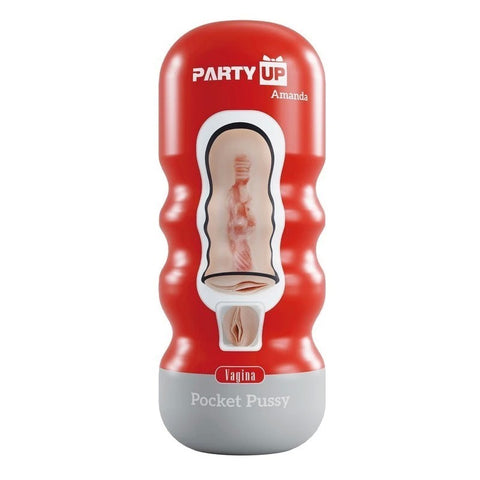 Party Up AMANDA Pocket Pussy Male Stroker - Masturbators and Strokers