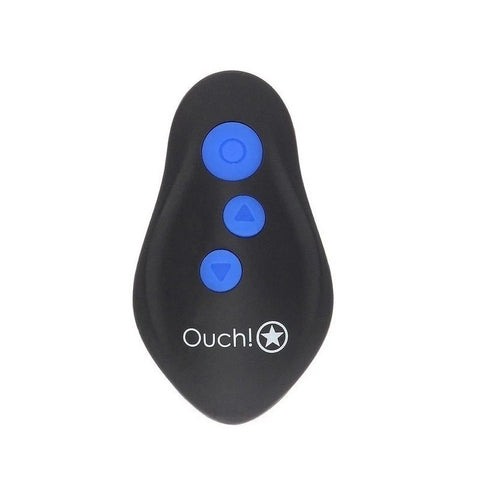 OUCH! e-Stim & Vibrating Butt Plug with Wireless Remote - Butt Plugs