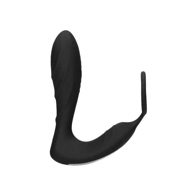 OUCH! E-stim & Vibrating Butt Plug With Cock Ring Butt Plugs
