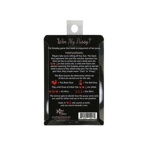 Kheper Games Win My Pussy Dice Game - Sex Games, Coupons and Tricks