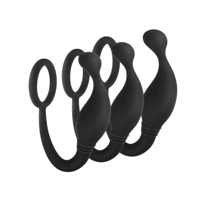 Excellent Power 3 Piece Prostate Plug with Love Ring Default Title Prostate Toys