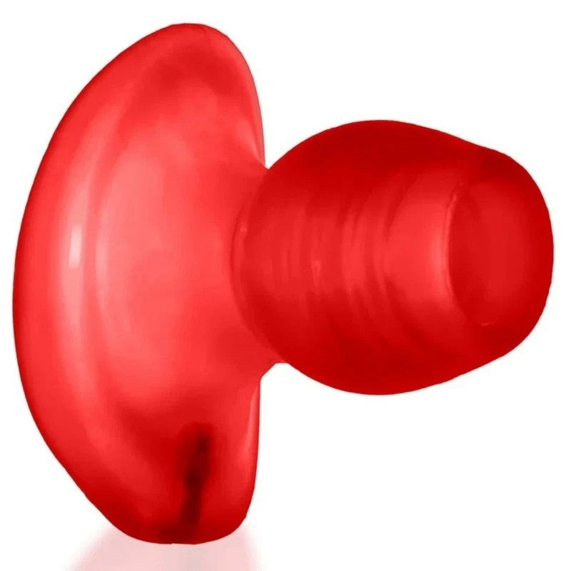 OxBalls Glowhole 2 Hollow Butt Plug With LED Insert Red Butt Plugs
