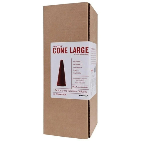 Tantus Cone Butt Plug Large Red - Butt Plugs
