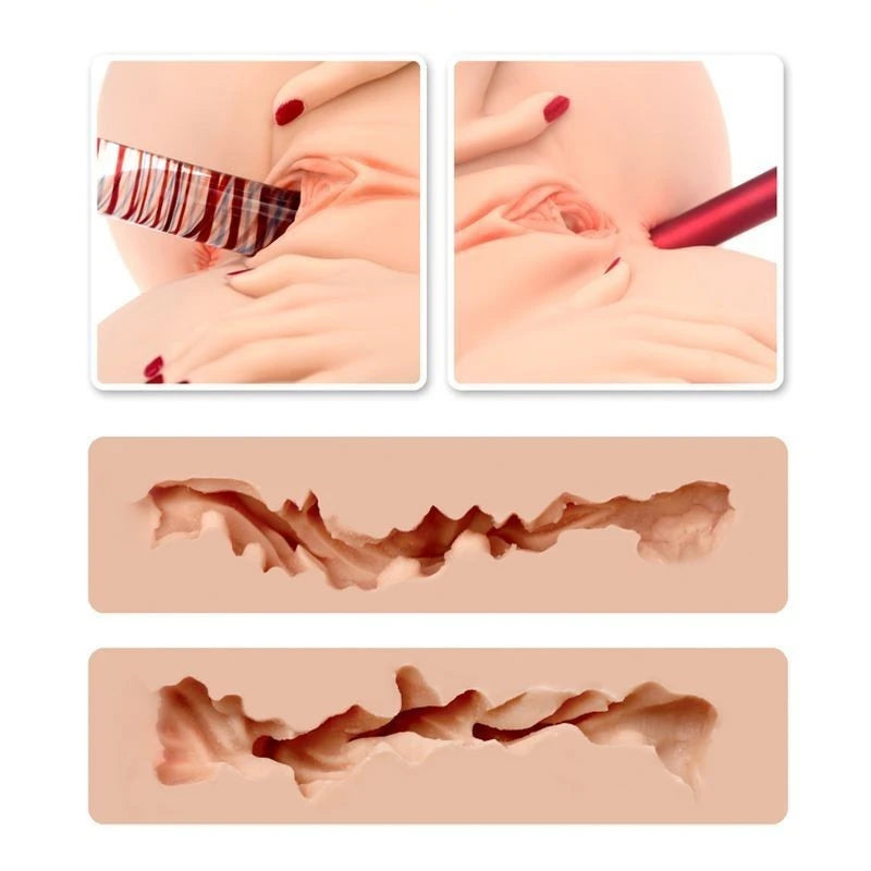 Naked Factory Spread Me Pussy and Anal Masturbator Barbie Masturbators and Strokers