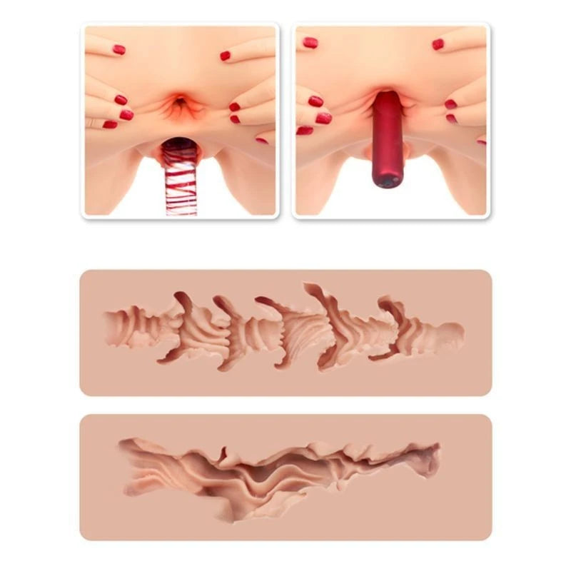 Naked Factory Spread Me Pussy and Anal Masturbator Monica Masturbators and Strokers