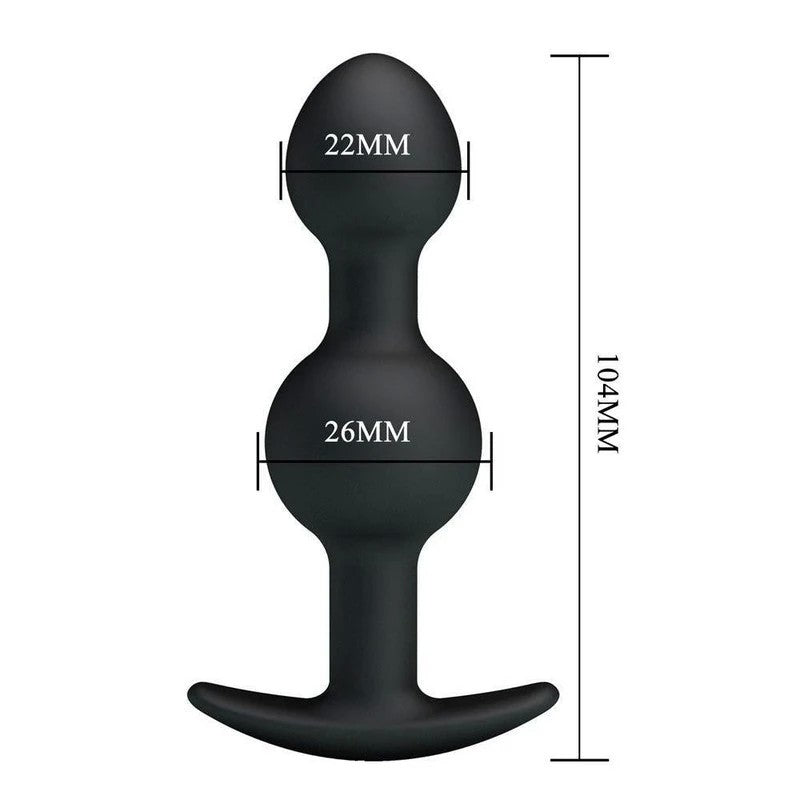 Party Up JAMES Beaded Silicone Butt Plug Butt Plugs