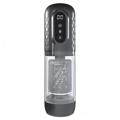 Shots Toys PUMPED Vortex Rotating and Thrusting Masturbator - Masturbators and Strokers
